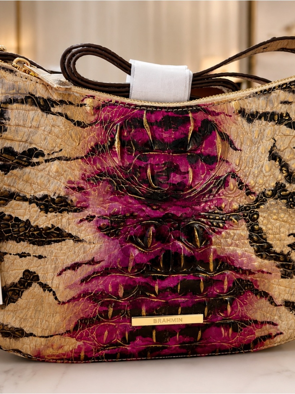 BRAHMIN Shayna NWT, Starlet Ombré Genuine Leather